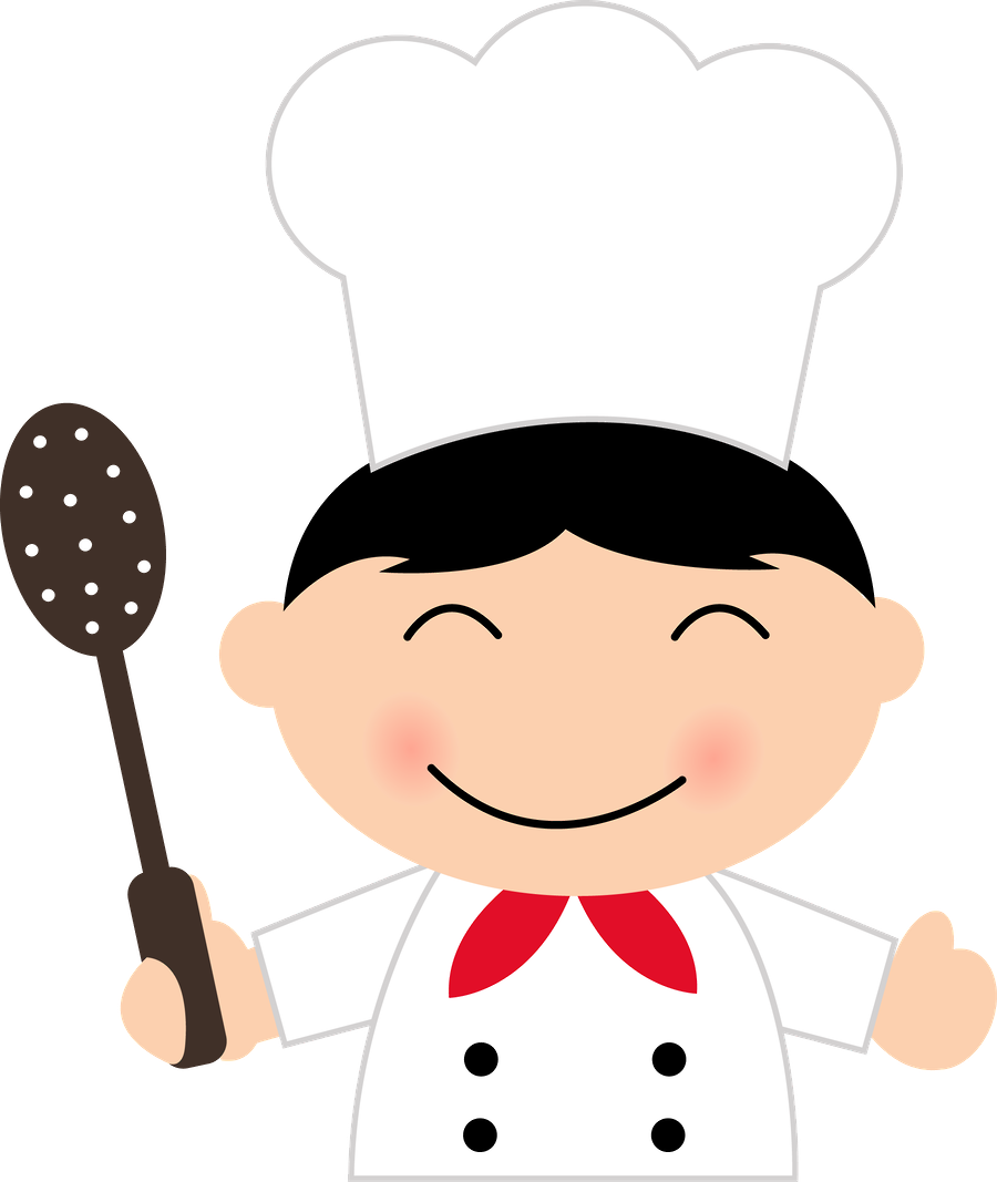 Scrap - Mini Chef De Cozinha Desenho (900x1067)