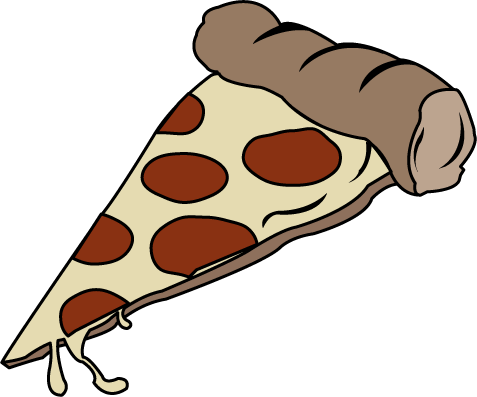 Nice Pizza Slice Clip Art Free Free Clip Art Food Junk - Pizza Clipart No Background (477x397)