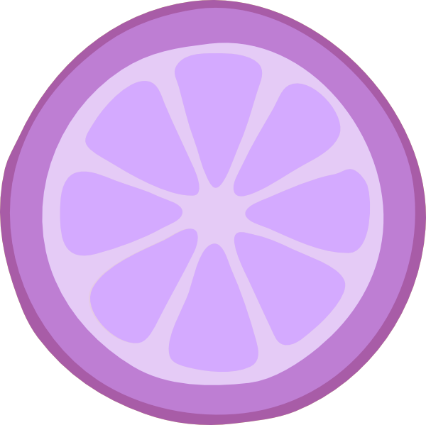 Purple Lemon Clipart (600x599)