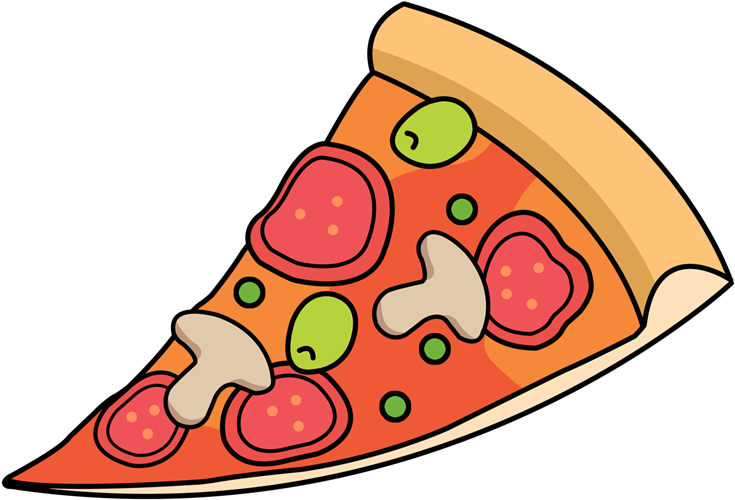 Free Cartoon Sliced Pizza Clip Art U0026middot Pizza12 - Do It Yourself (800x557)
