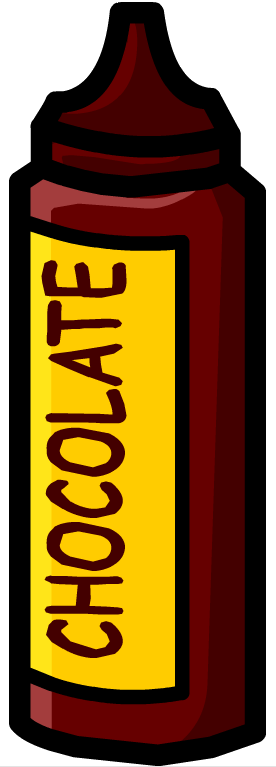 Chocolate Sauce - Club Penguin Chocolate Sauce (276x767)