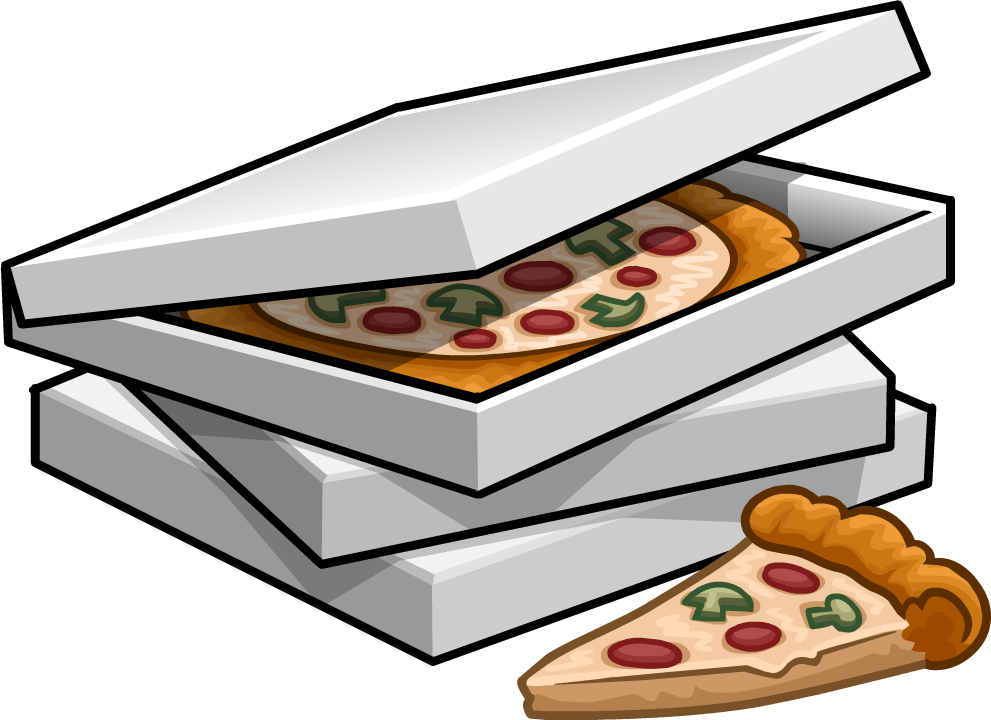 3 Boxes Of Pizza - Pizza Png Cartoon (991x720)