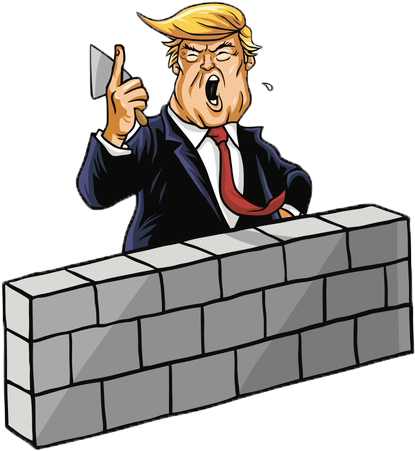 The Future Of Immigration Law - Caricature Trump (464x498)