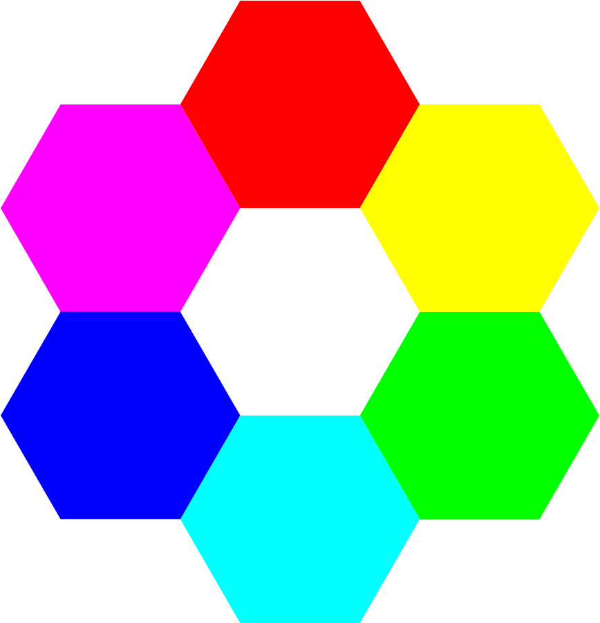 Fat Owl Clipart - Color Hexagons (900x900)