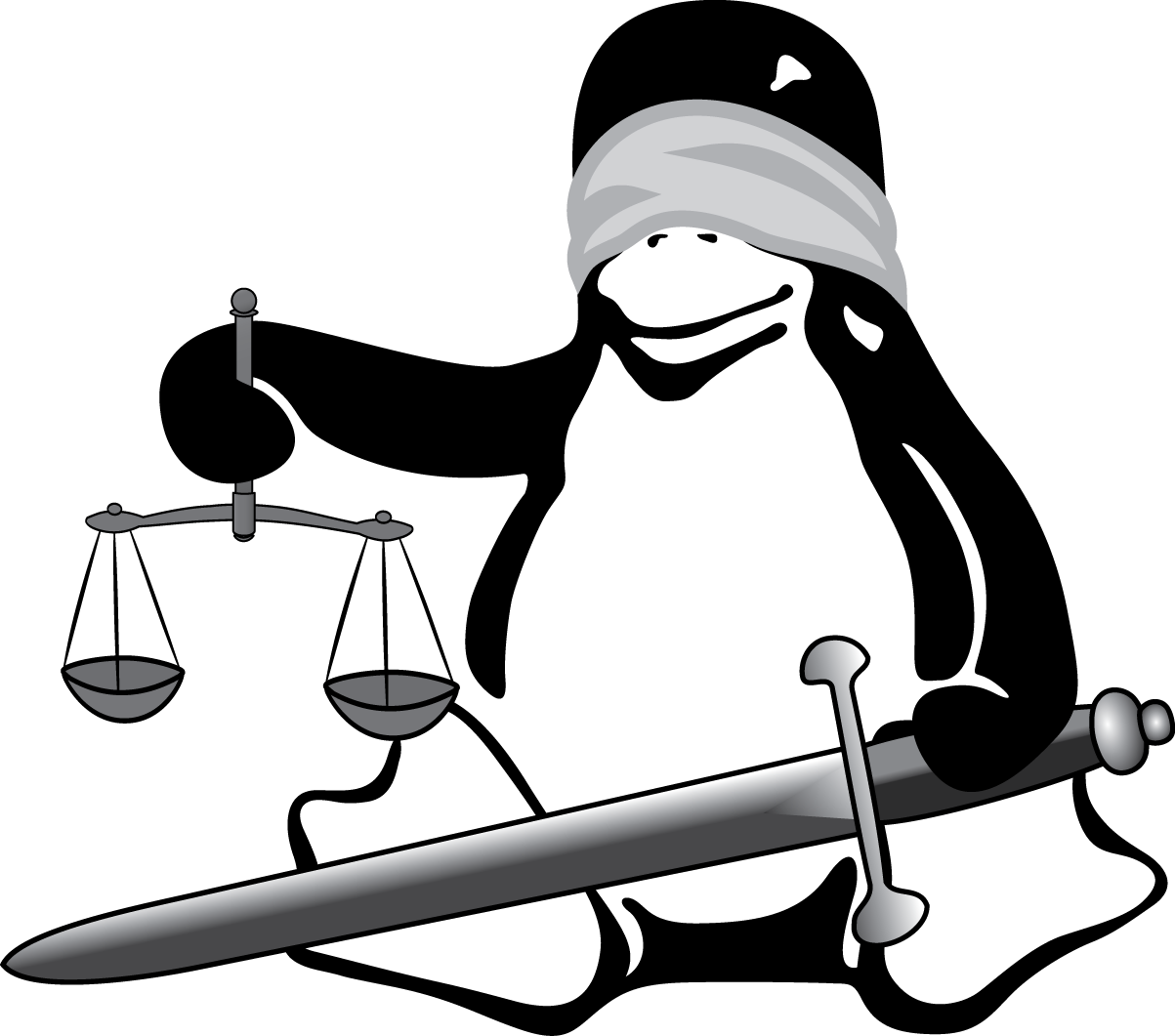 Linuxlawyer - Tux - - Penguin Attorney (1203x1061)