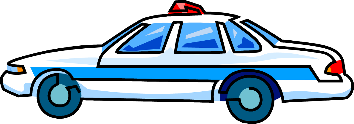 Police Car Clipart Top View - Police Car Clip Art (1192x418)