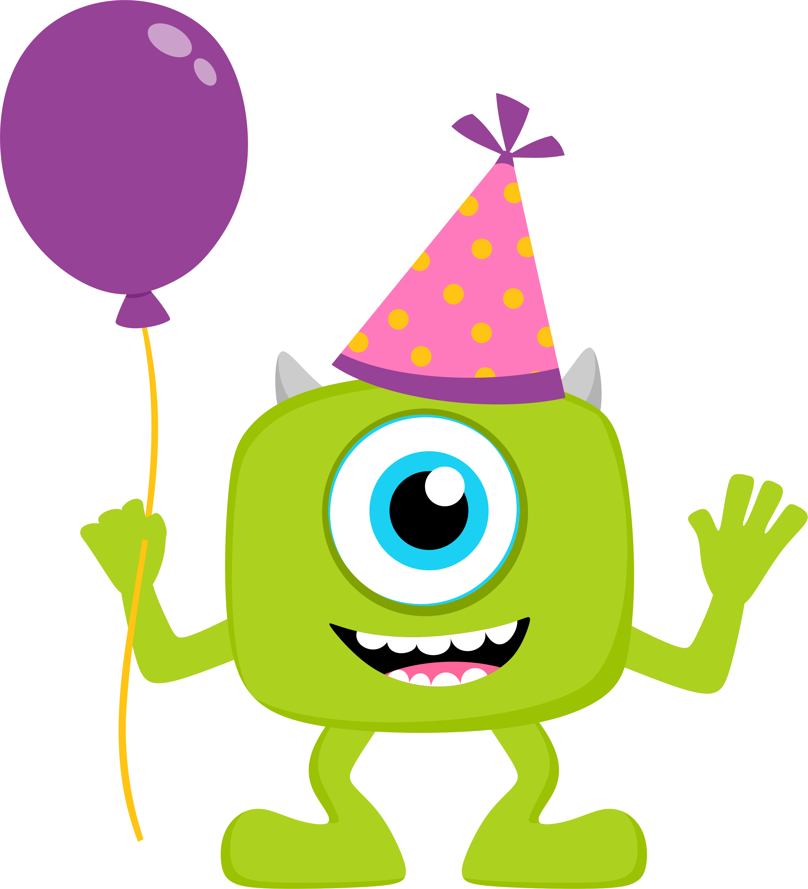 Monsters Inc Clip Art Free Clipart De Monster Party - Monster Party Clipart (900x990)