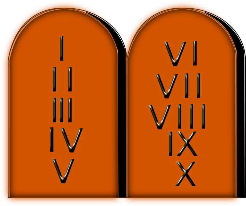 Ten Commandments By Siervo P6oknj Clipart - Graphic Design (1697x2400)