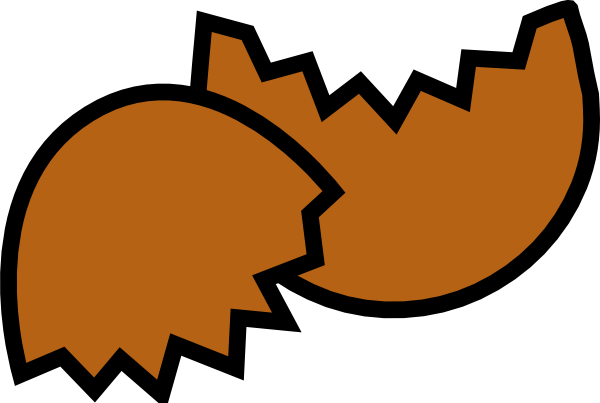 Royalty Free Clipart Picture Of - Cracked Egg Shell Clip Art (600x403)