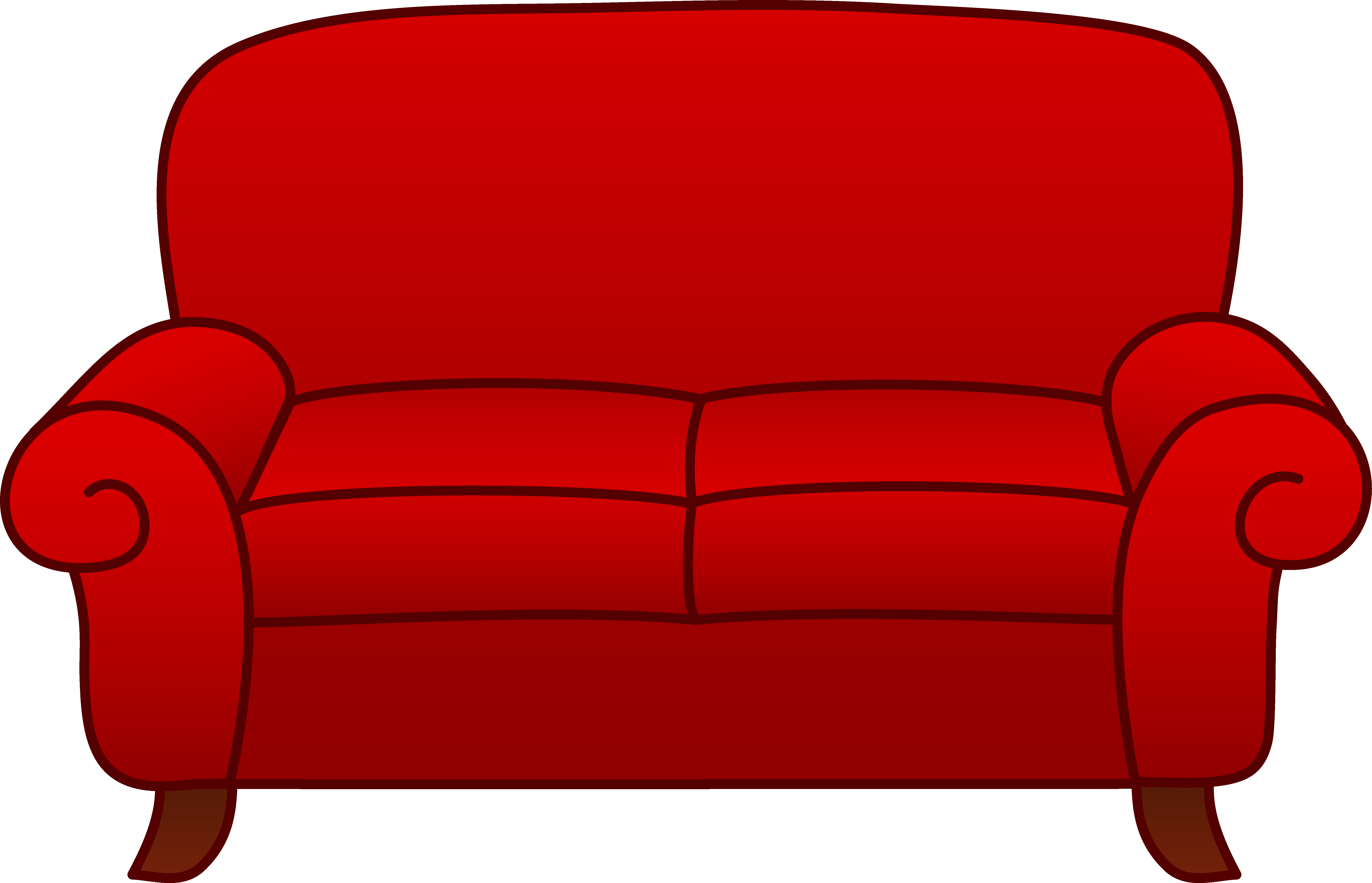 Royalty Free Clipart Image - Sofa Clipart (6947x4471)