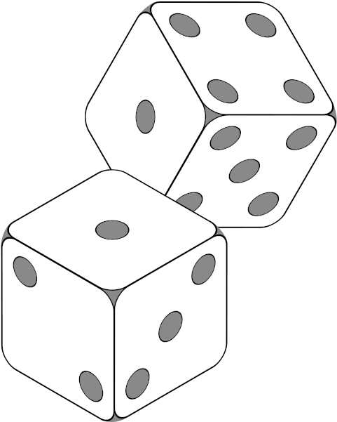 Dice Clip Art Teachers Free Clipart Images - 2 Dice (600x600)