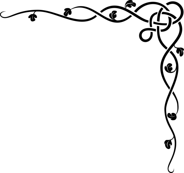 Accent Clipart - Top Right Corner Designs (600x565)