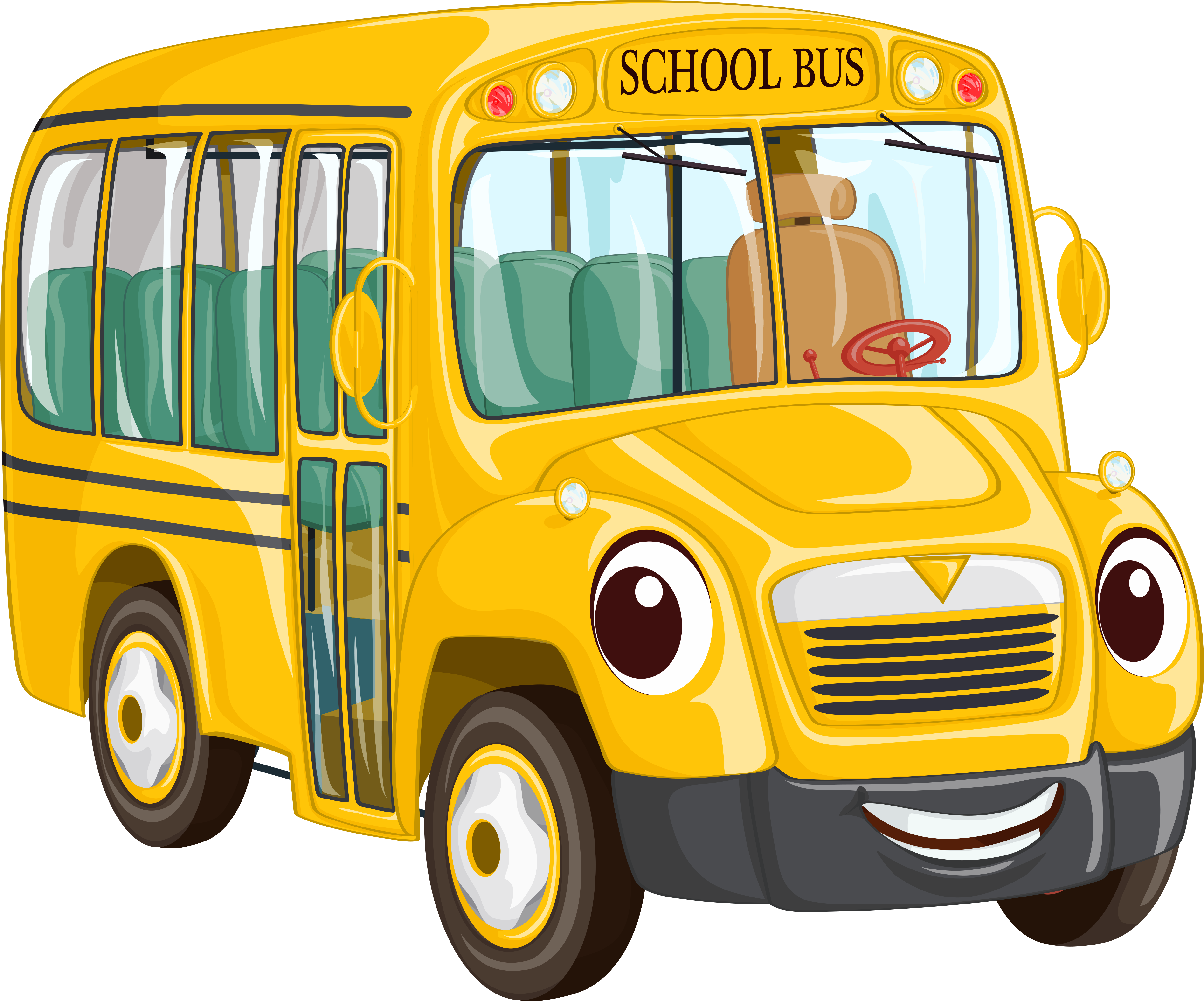 School Bus Clip Art Free Clipart - School Bus Png (5210x4440)