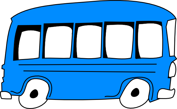 Cute School Bus Clip Art Free Clipart Images 2 - Clip Art Blue Bus (600x371)