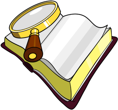 Free Bible Clip Art Images Clipartix - Magnifying Glass Book Clipart (400x372)
