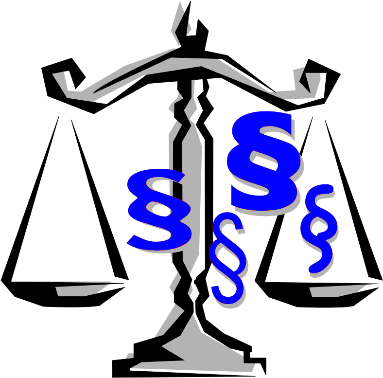 Justice And Law-blue - Balancing Scales Clip Art (801x801)