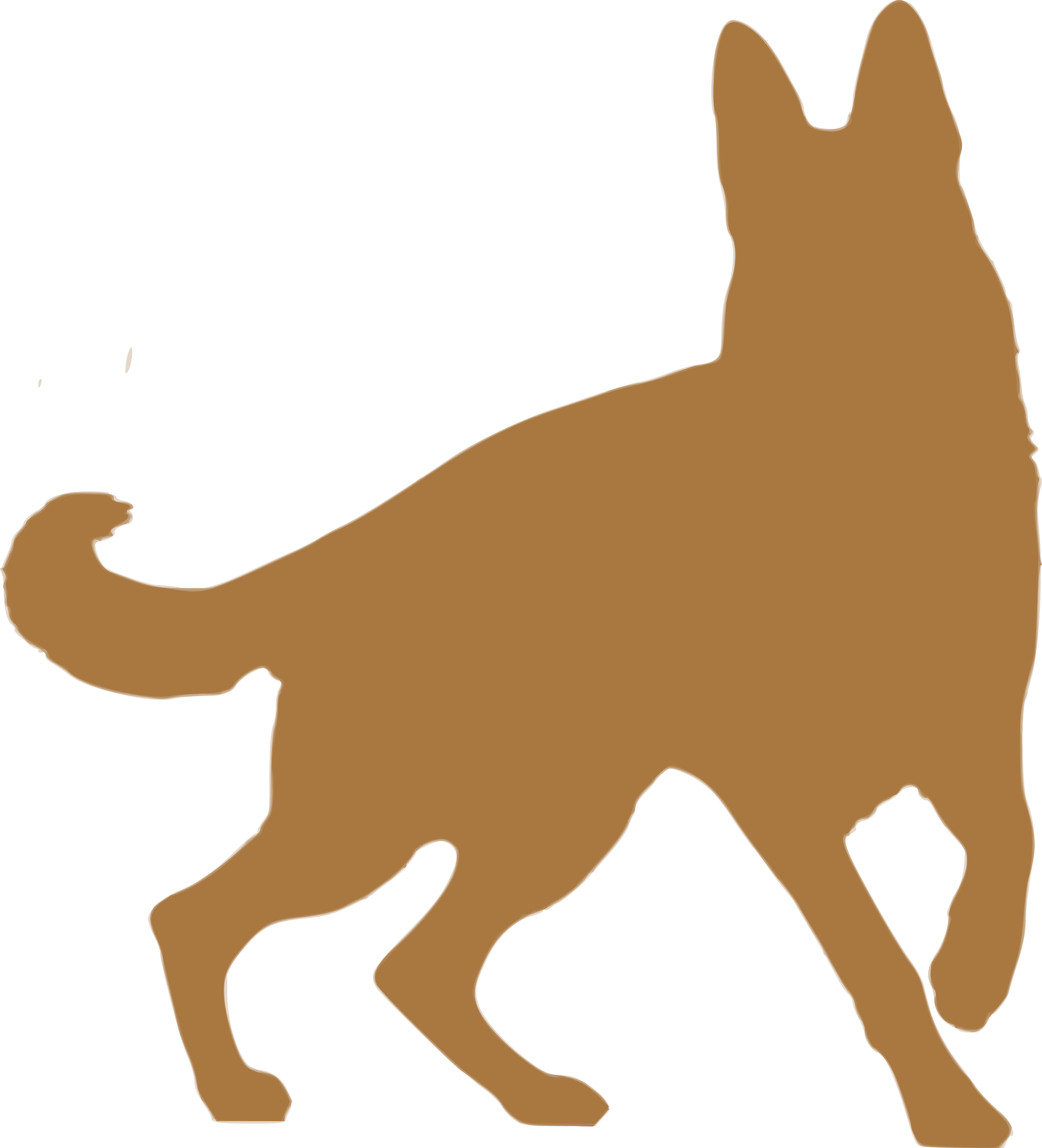 Clipart Silhouette Animaux - Dog (2178x2400)