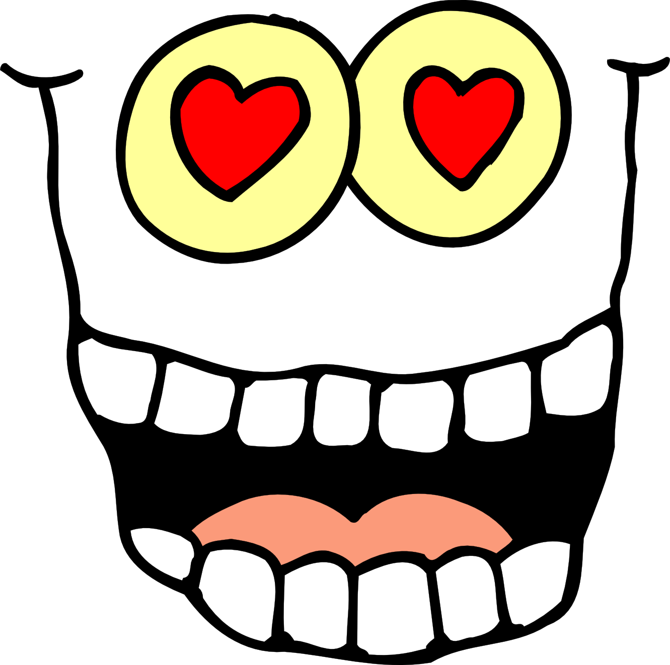 Googly - Eyes - Clipart - Googly Eyes In Love (1331x1322)