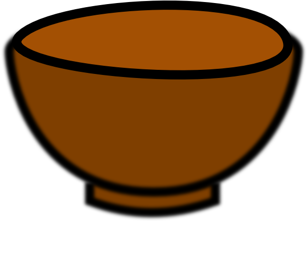 Bowl Clip Art At Clker Com Vector Clip Art Online Royalty - Bowl Clipart (600x529)