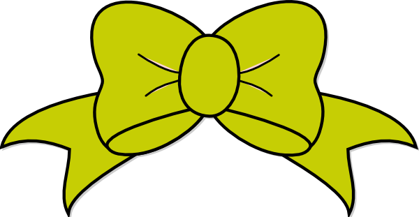 Bow Clip Art Clipart Clipart Image 5 - Yellow Bow Clip Art (600x311)