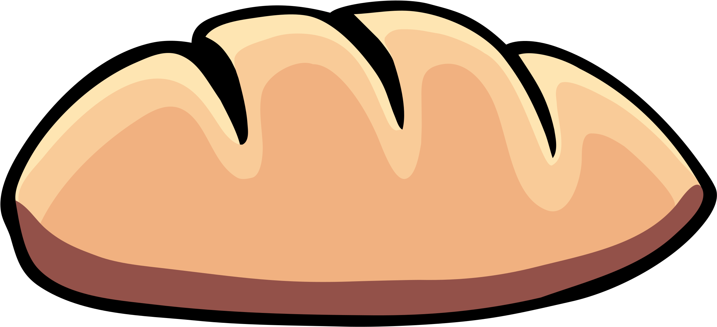 Clipart Bread - Bread Of Life Ministries International (2400x1098)