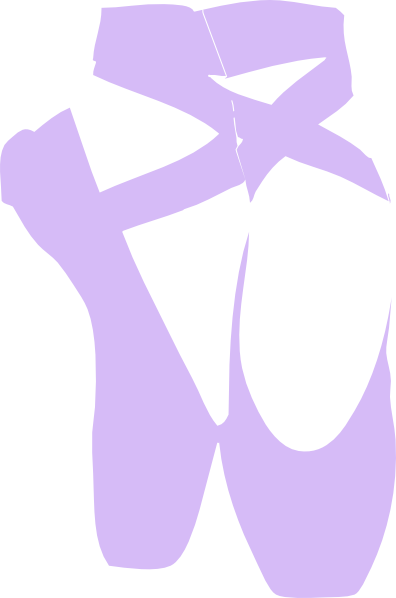 Free Clipart Dance Shoes - Ballet Shoe Silhouette (396x598)