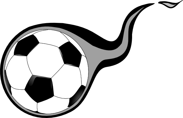 Soccer Clip Art Funny Free Clipart Images - Soccer Clip Art Black And White (600x387)