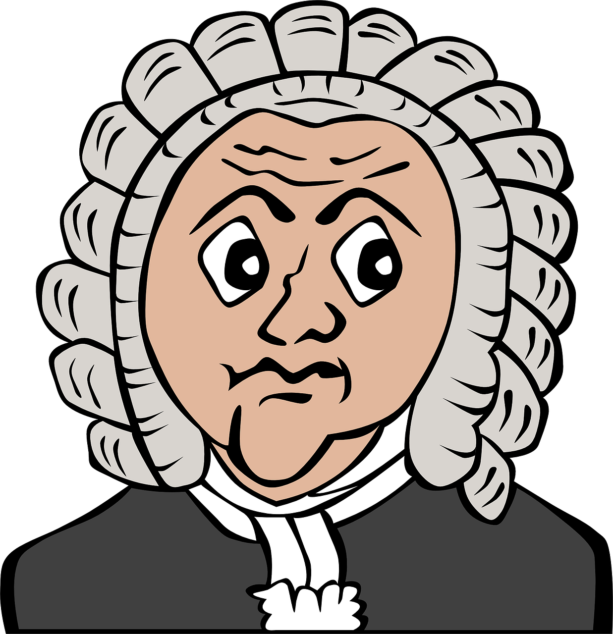 Funny Lawyer Jokes - Johann Sebastian Bach Clipart (1237x1280)