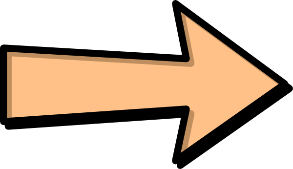 Orange Arrow Clip Art - Arrow Clip Art (600x346)
