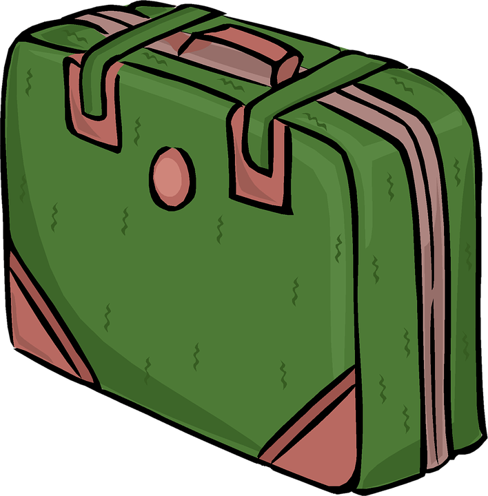 Koffer Clipart Kostenlos - Koffer Cartoon Transparenter Hintergrund (708x720)