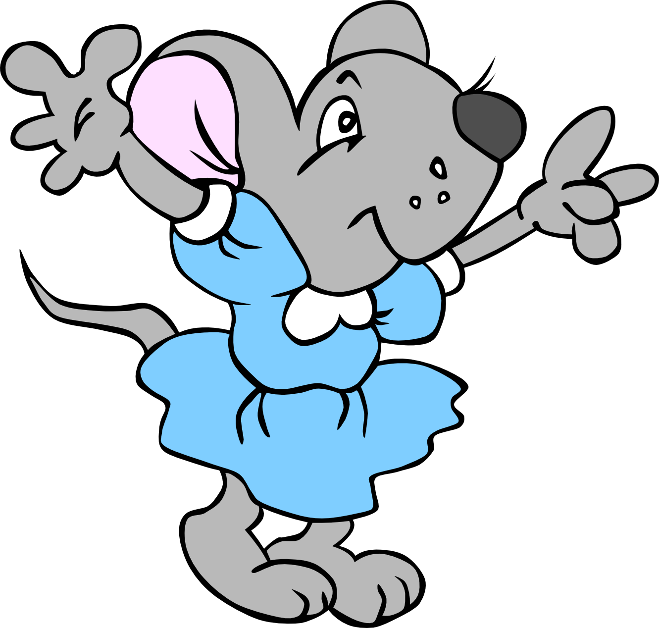 Rat Mascot Cliparts - Preposition Of Place Behind (1331x1268)