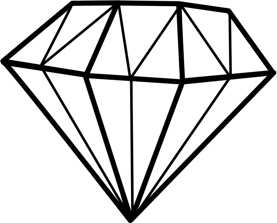 Line Drawing Diamond (920x720)