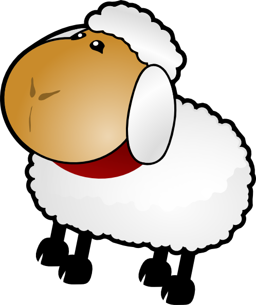 Free Clip Art Sheep Face - Sheep For Coloring (498x594)