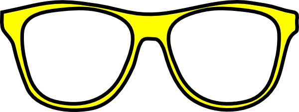 Sunglasses Clipart Free Clip Art Image - Clip Art Yellow Sunglasses (600x226)