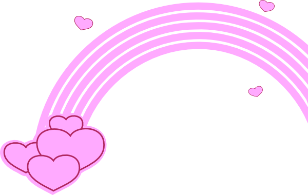 Rainbow Clip Art Vector Clip Art Online Royalty Free - Clip Art Pink Rainbow (600x380)