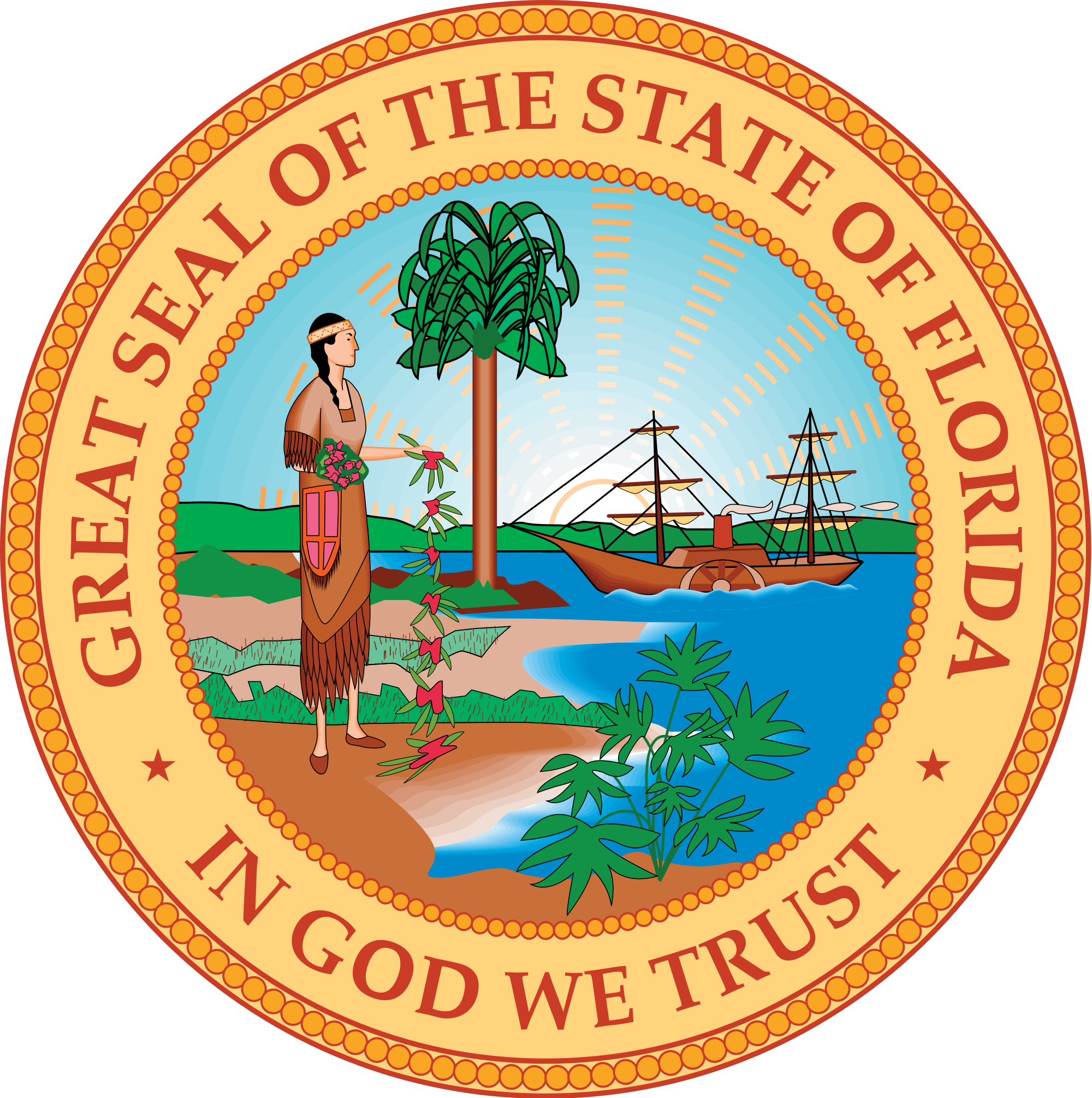 0 Florida State Accessibility Law - Florida Seal Png (2000x2011)