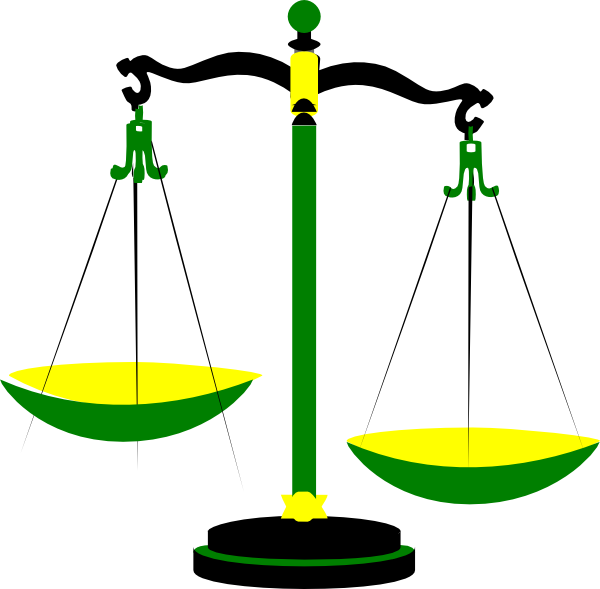 Balance Scale Clip Art Vector Free For Download On - Scales Of Justice Clip Art (600x589)