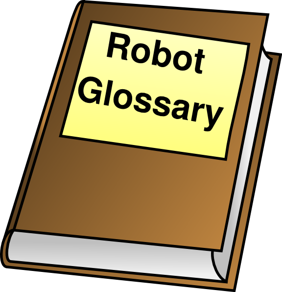 Robot Glossary Clip Art - Glossary Clipart (576x596)