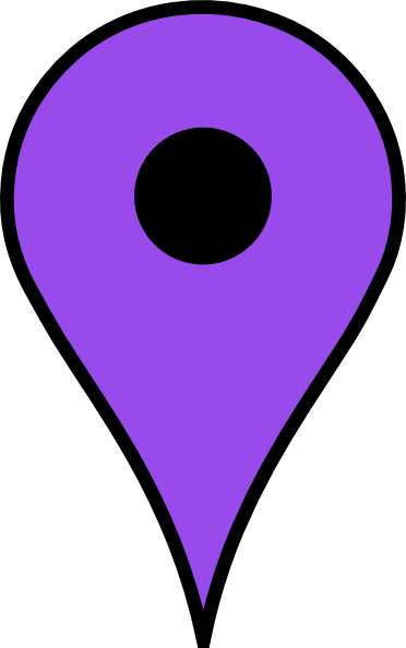 This Free Clip Arts Design Of Google Maps - Google Map Pin Purple (372x594)