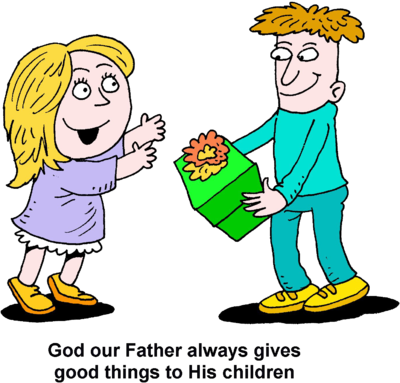 God Always Gives Good Things Christart - Give Clipart (400x383)