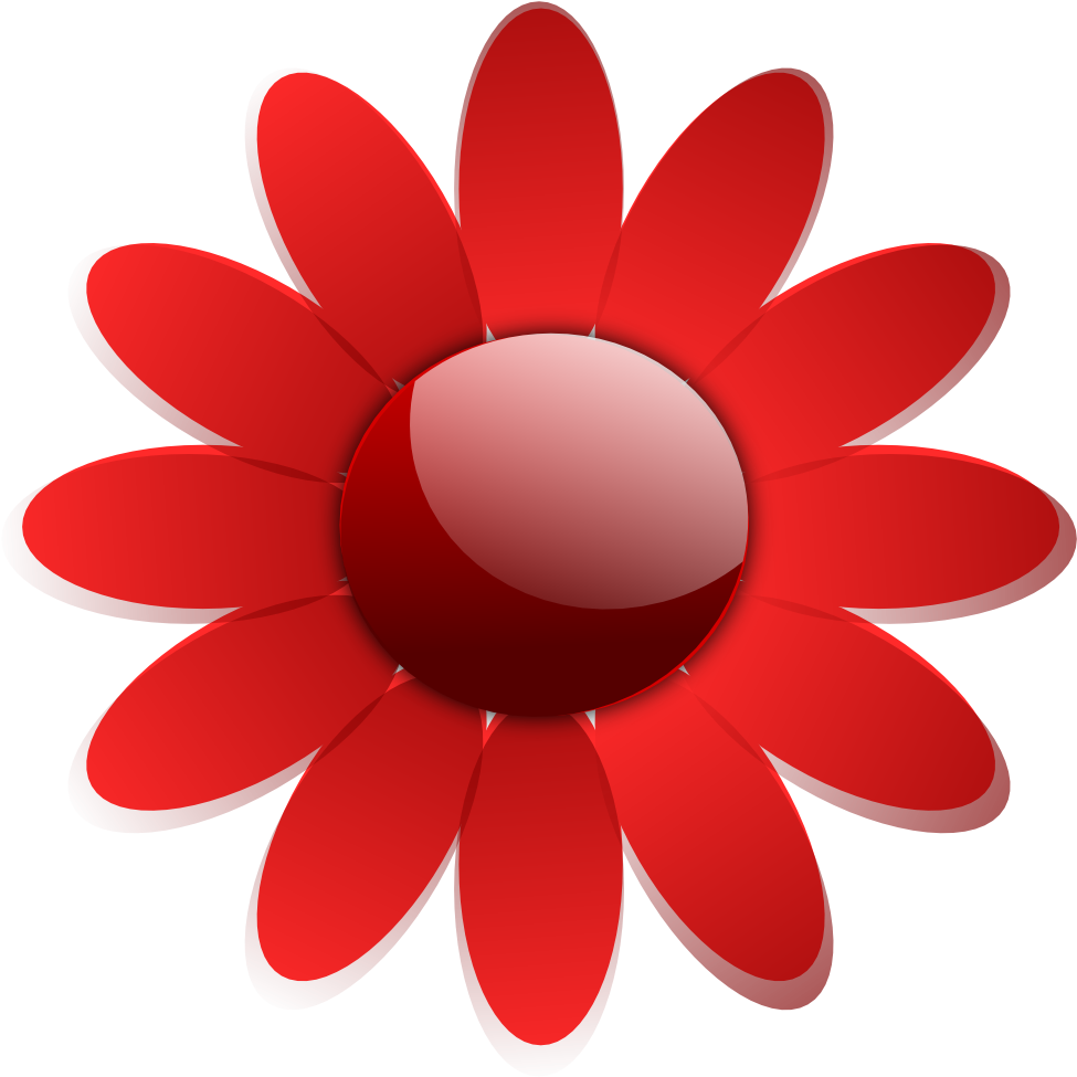 Valentine Flower Flora 1 3 Google 555px - Svg Flower Shape (999x990)