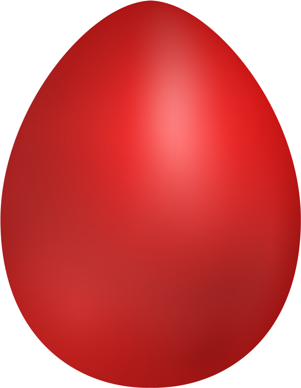 Red Easter Egg Png Clip Art - Red Easter Eggs Png (970x1250)