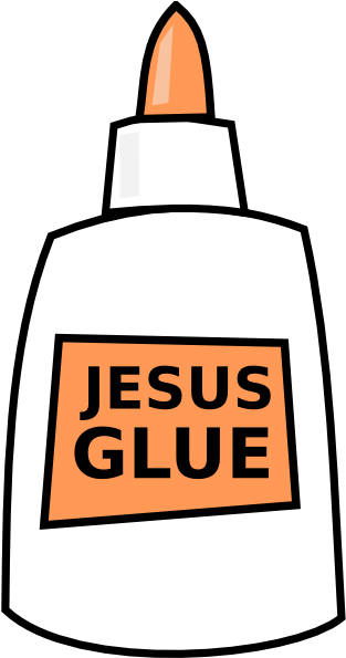 Jesus Glue Clip Art - Glue Clip Art (396x594)