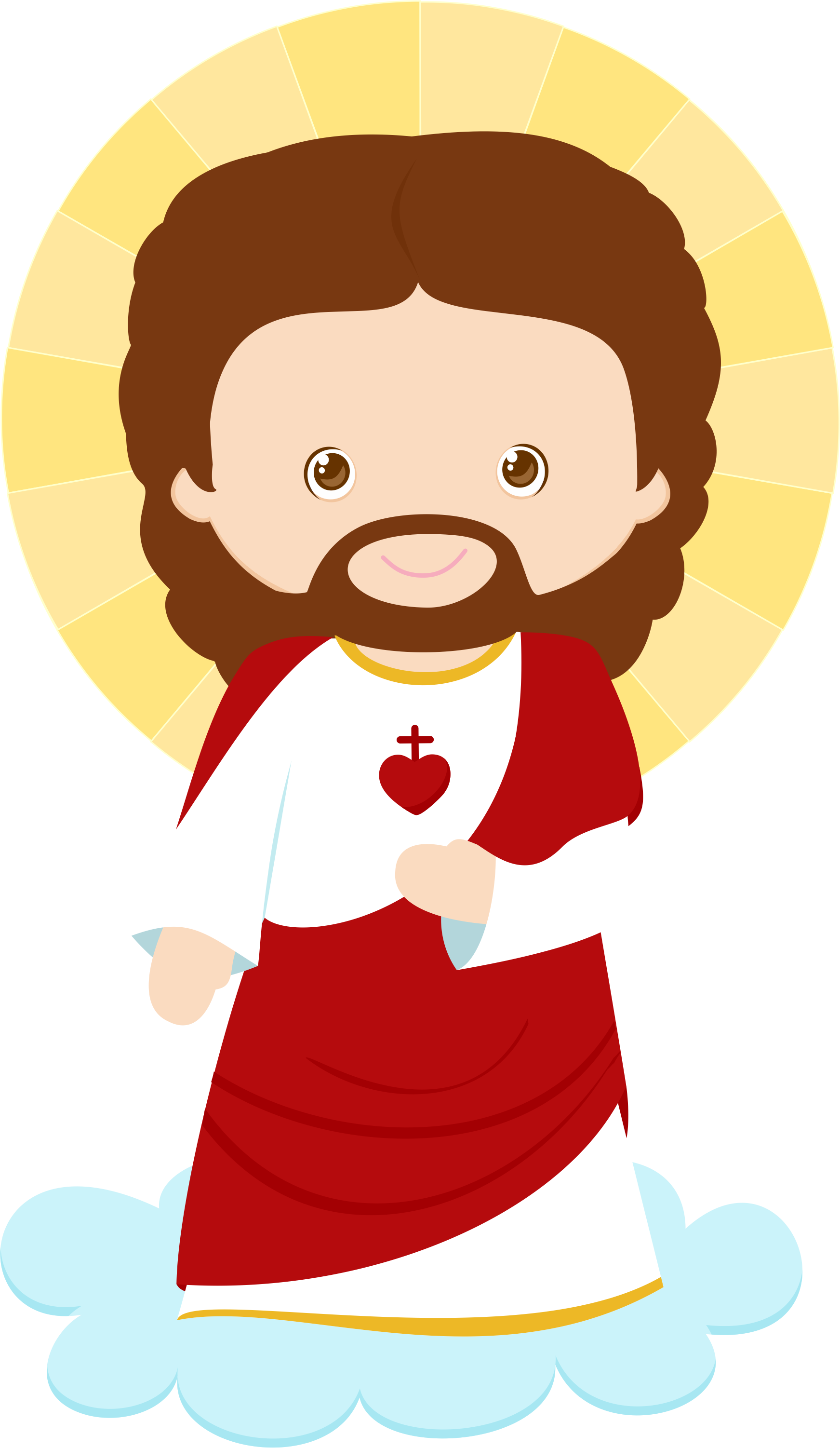 Sagrado Corazón De Jesús - Sagrado Corazon De Jesus Caricatura (1743x3003)
