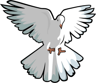 Image Hovering Dove Dove Clip Art Christart - Dove Clipart (400x346)