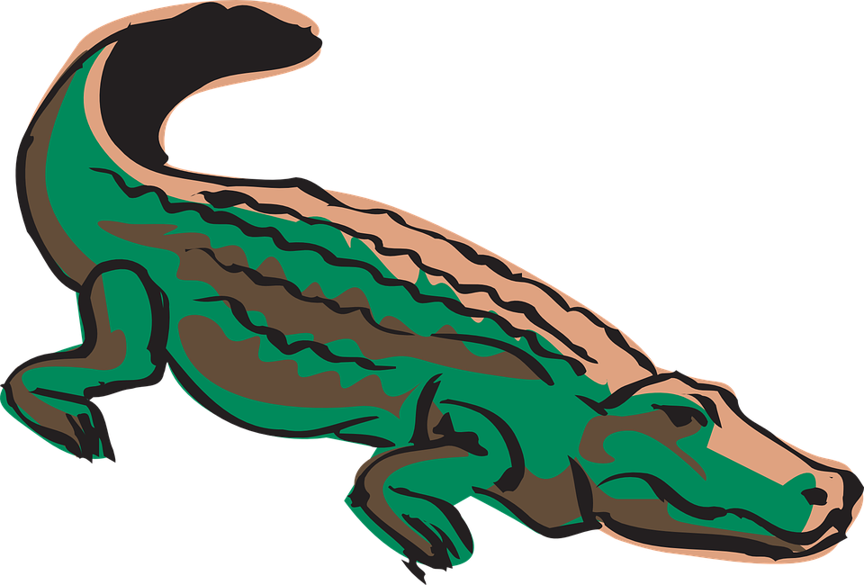 Crocodile Silhouette Clip Art Clipart Panda - Crocodile Clipart Png (1280x867)