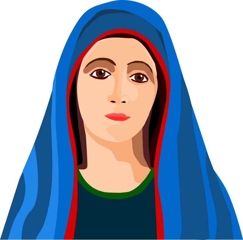 Free To Use Public Domain Christian Clip Art - Virgin Mary Clipart (800x793)