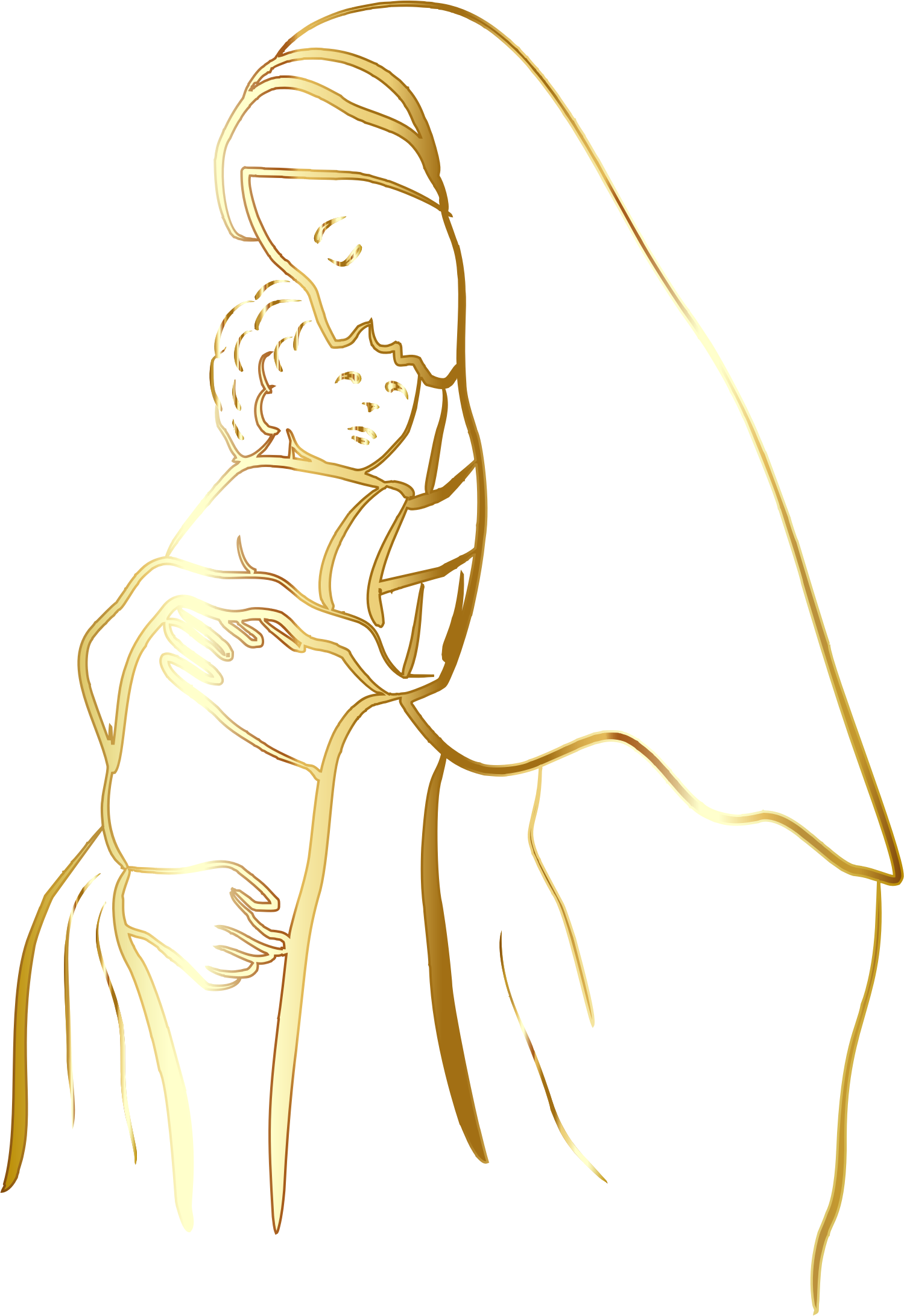 Child Jesus Desktop Wallpaper Religion Clip Art - Mother Mary No Background (1499x2181)