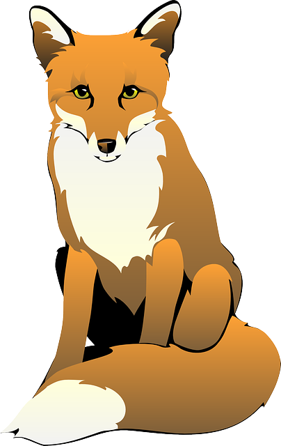 Pin Copyright Free Clip Art Public Domain - Fox Clipart Png (404x640)