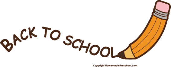 Free Back To School Clipart - Back To School Pencil (566x222)